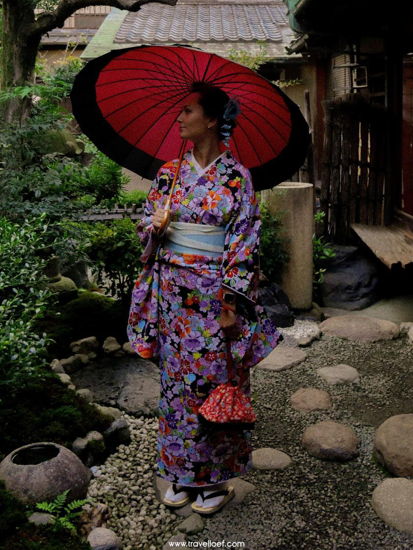 Kyoto kimono huren met theeceremonie