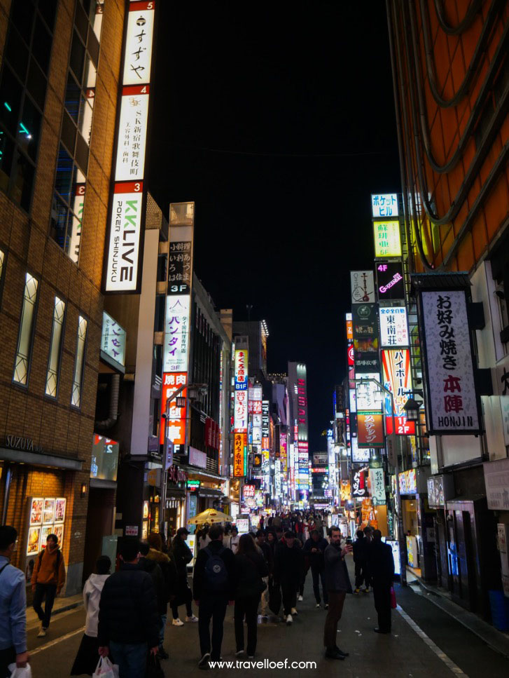 Shinjuku winkelstraat Japan Tokyo